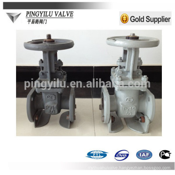GOST oil,water,gas flange carbon steel standard rising stem pn16 flanged russia gate valve